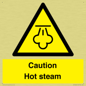 Caution Hot steam